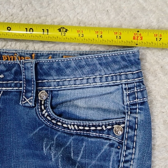 Rock Revival Jeans size 30 Laura Straight Distressed - Picture 13 of 16